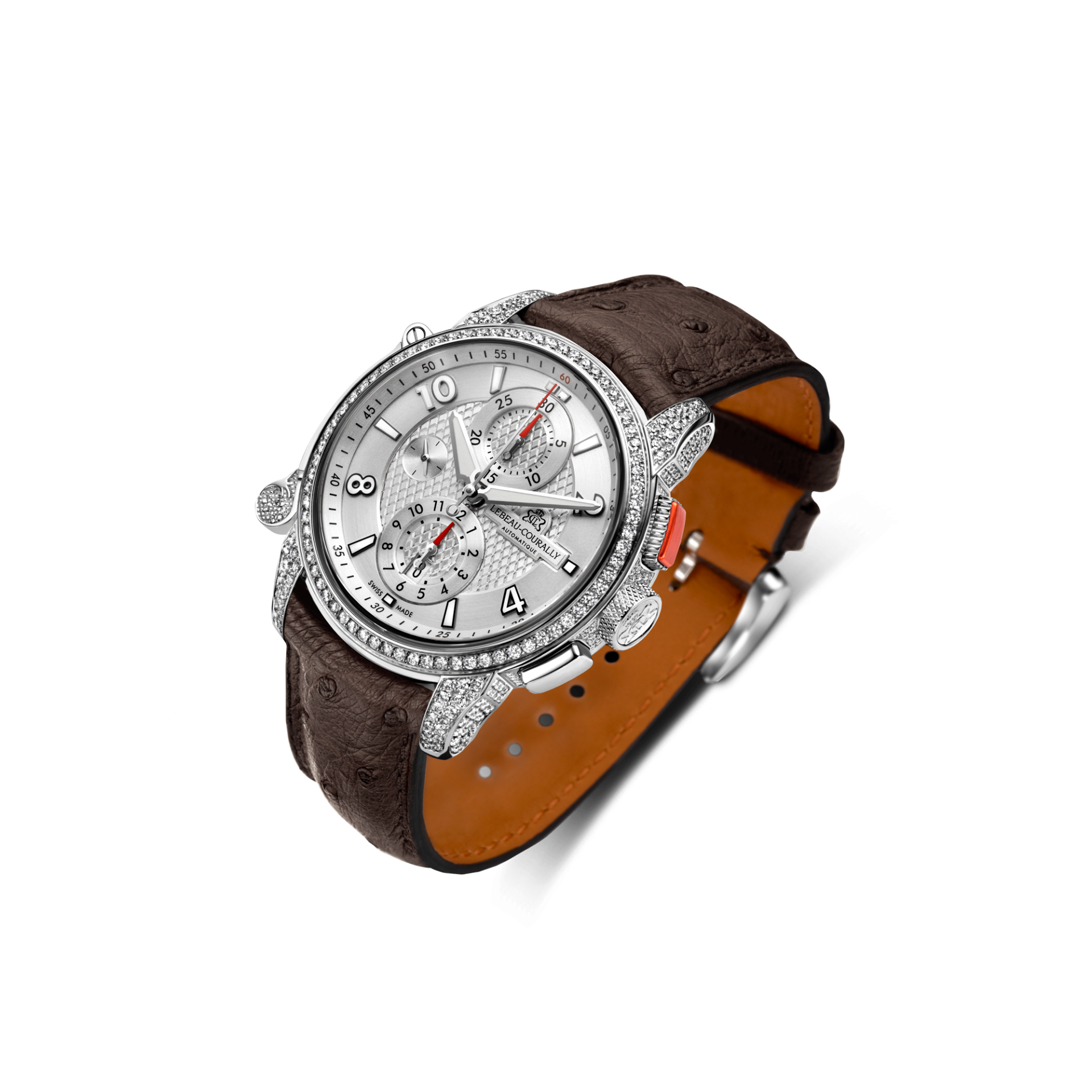 Lebeau Courally Le Baron I Volledige kast diamant — luxe horloge