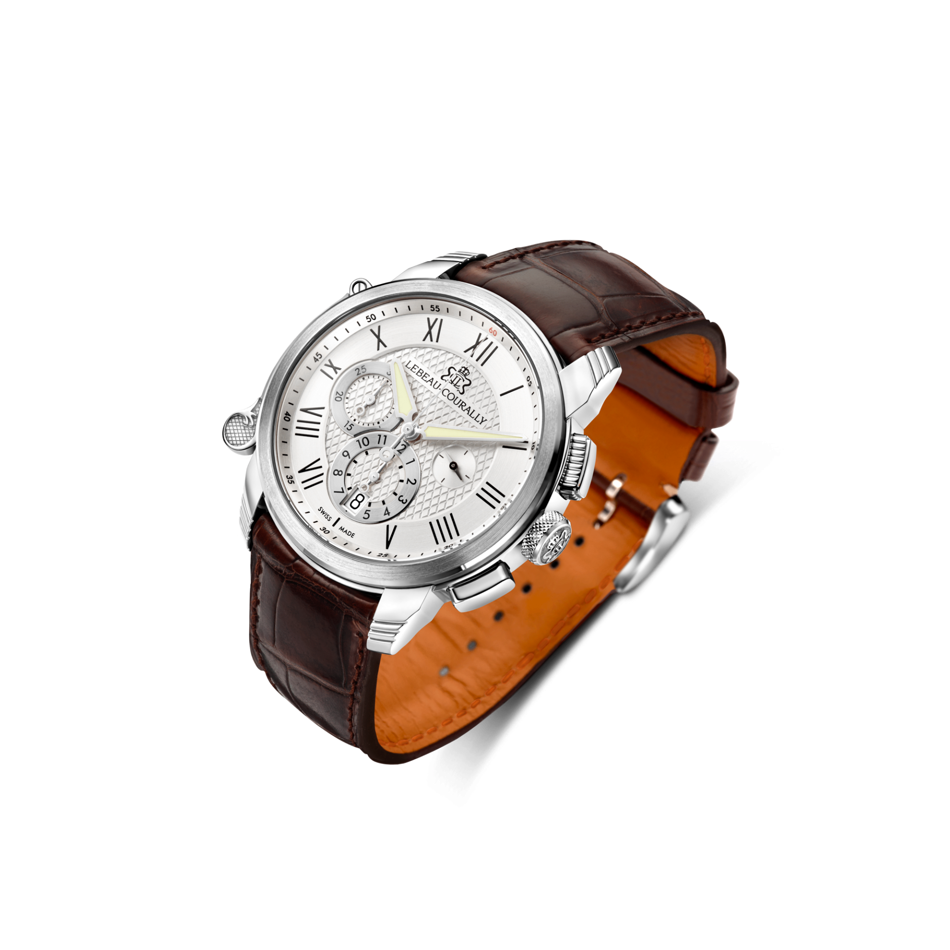 Lebeau Courally L'Archiduc Wit goud — luxe horloge