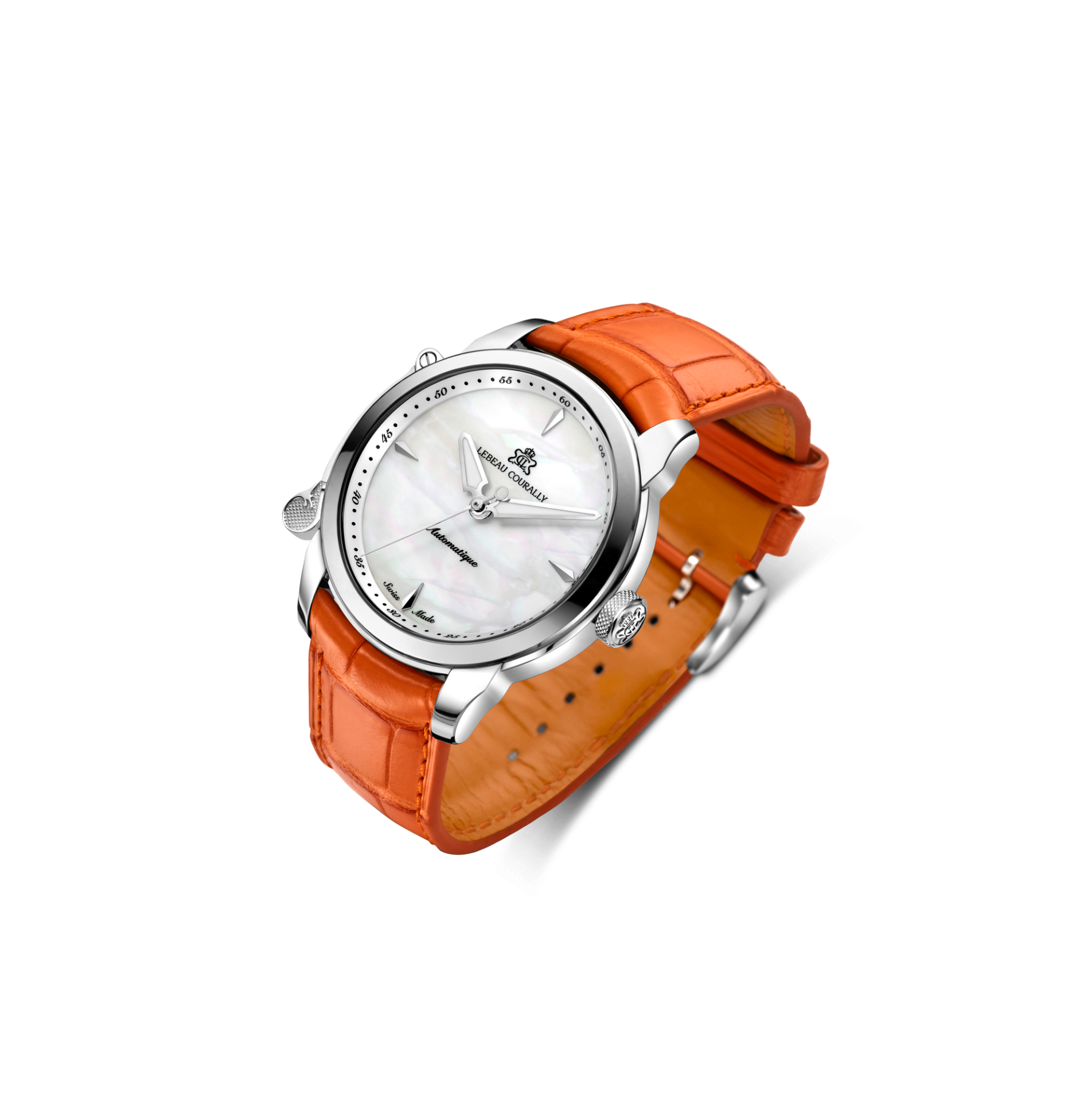Lebeau Courally Le Dauphin 38 mm Pearl — luxe horloge