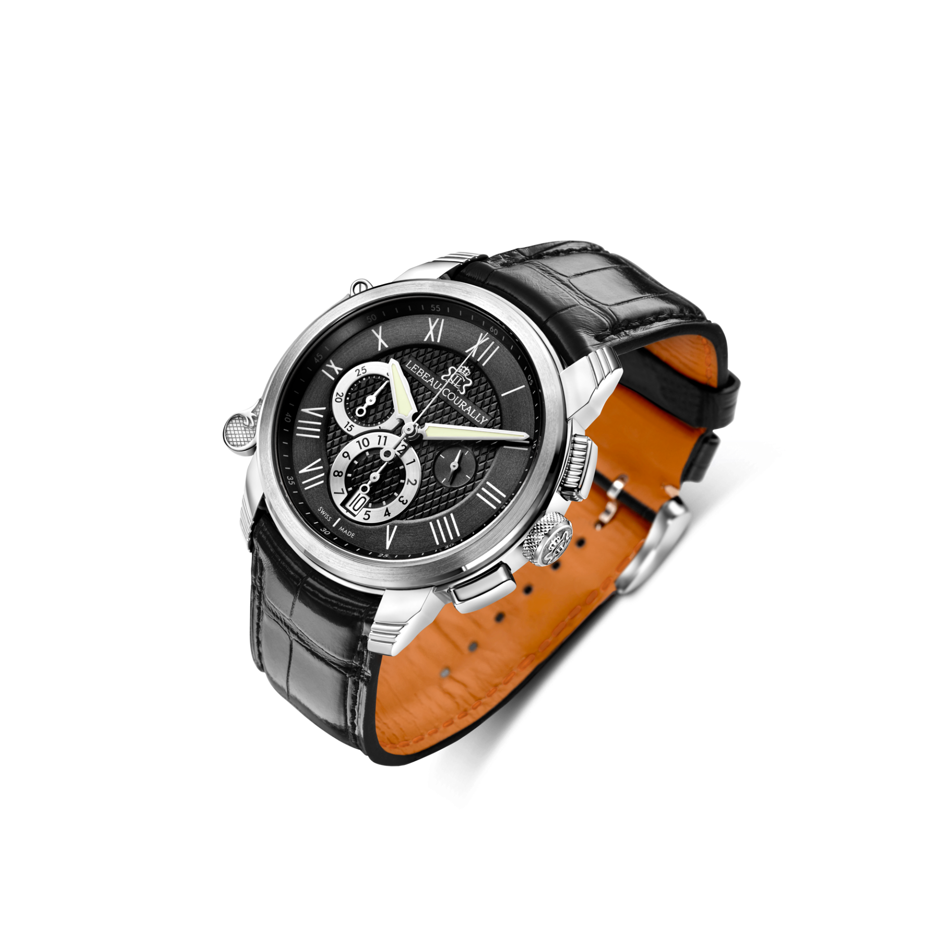Lebeau Courally L'Archiduc Wit goud — luxe horloge