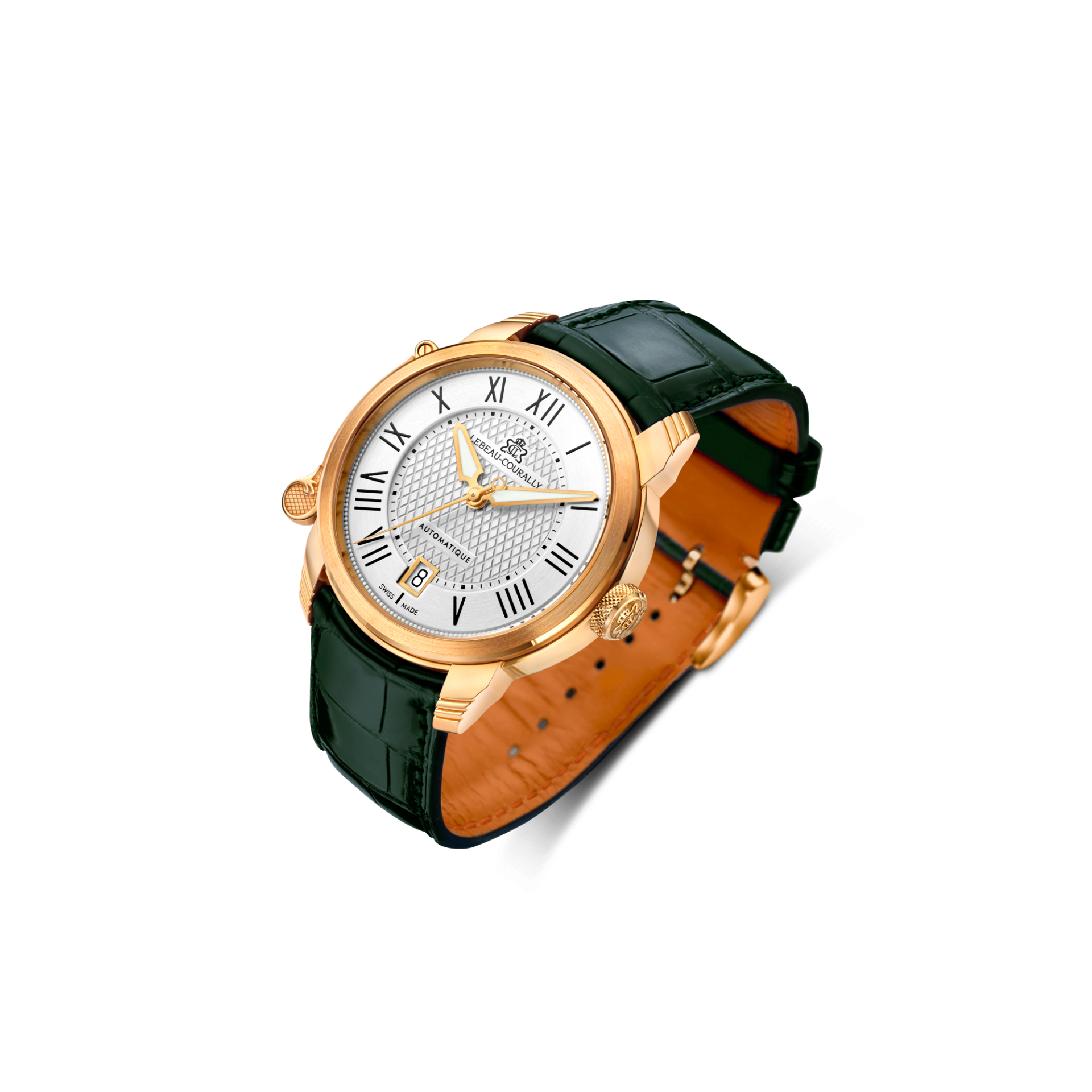 Lebeau Courally Le Marquis 38 mm Rosé goud — luxe horloge