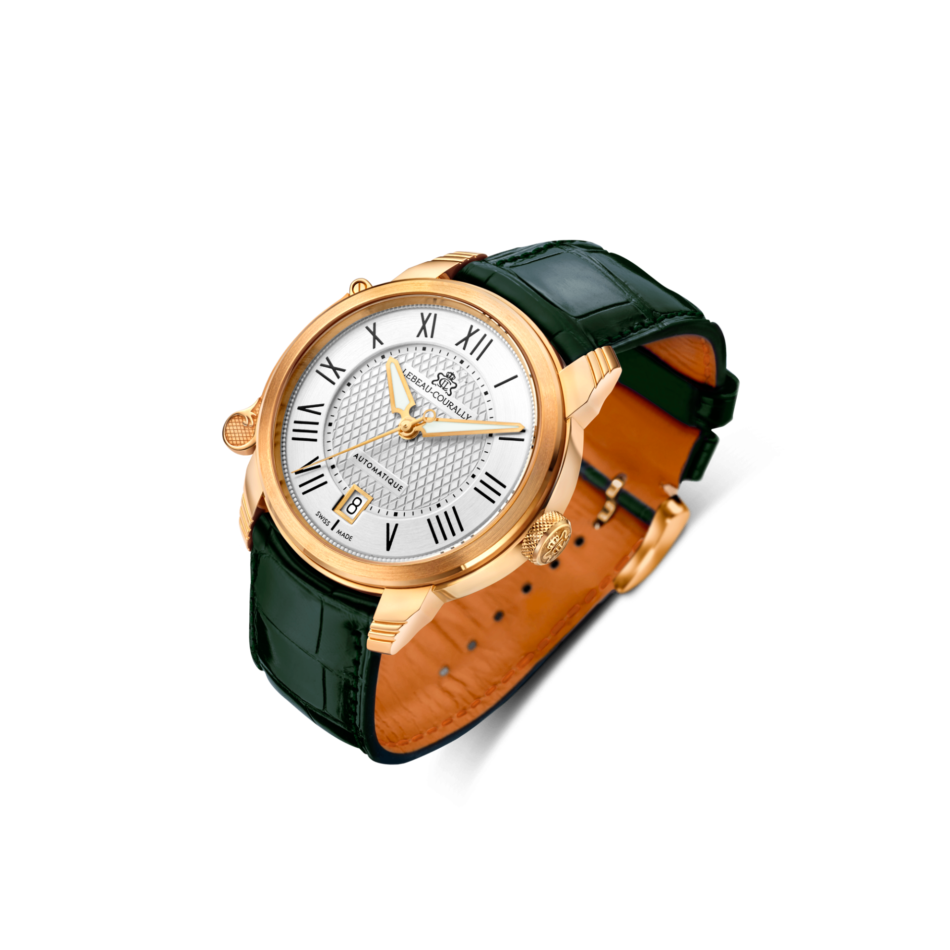 Lebeau Courally Le Marquis 43 mm Rosé goud — luxe horloge