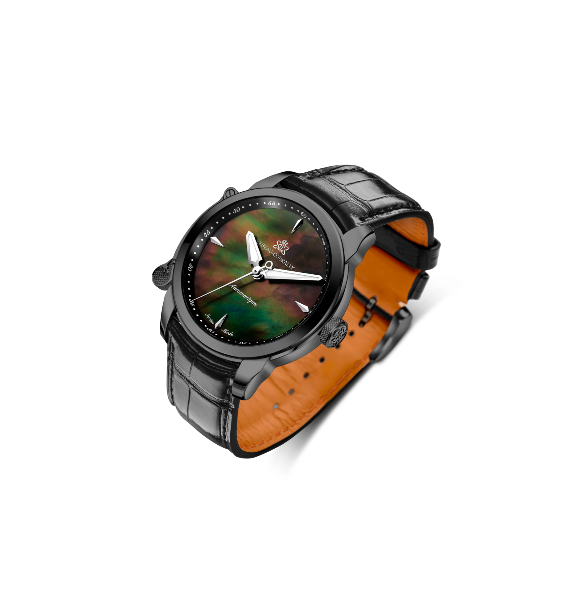 Lebeau Courally Le Dauphin 38 mm DLC — luxe horloge
