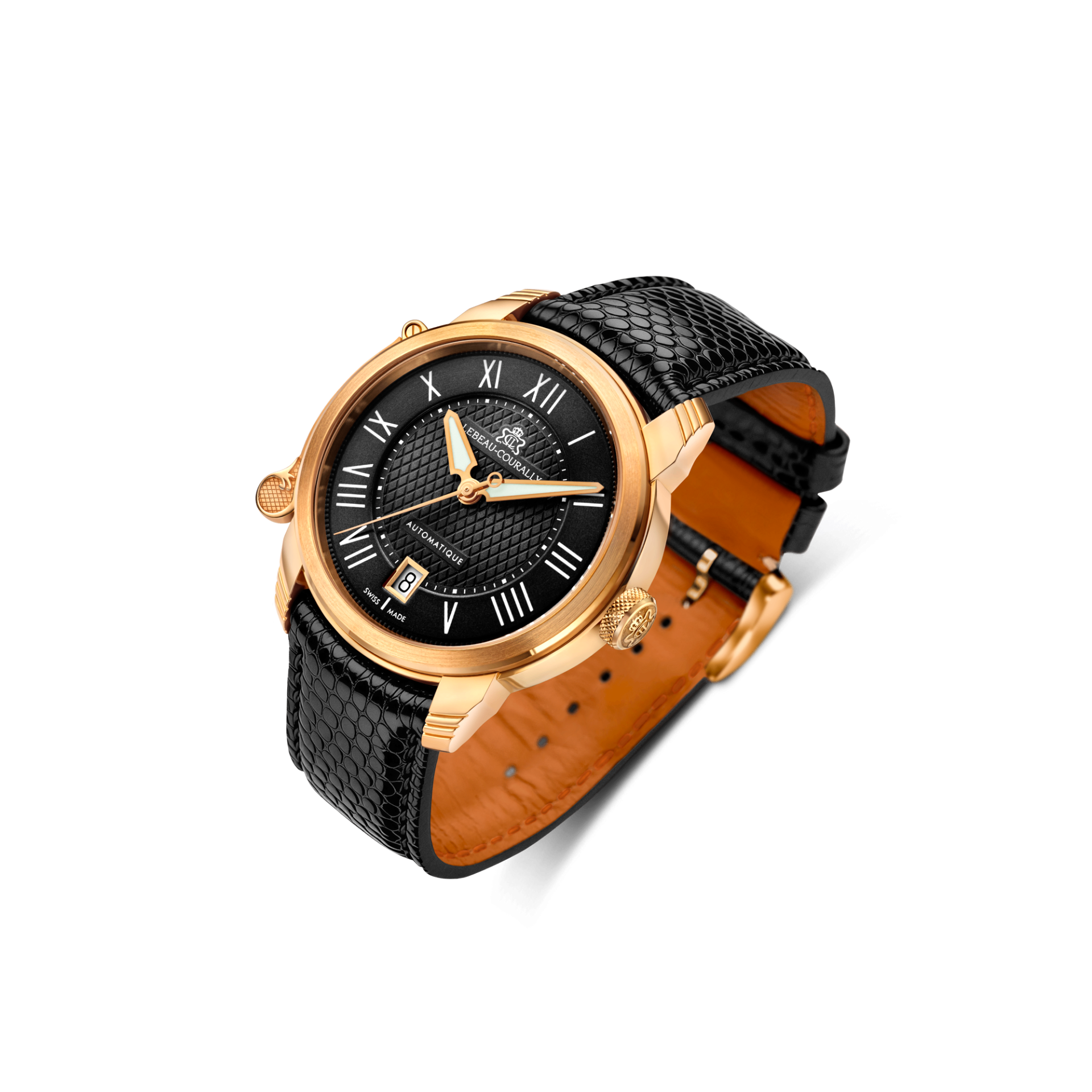 Lebeau Courally Le Marquis 43 mm Rosé goud — luxe horloge